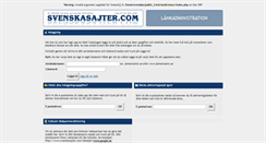 Desktop Screenshot of medlemmar.svenskasajter.com