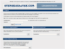 Tablet Screenshot of medlemmar.svenskasajter.com