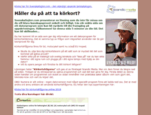 Tablet Screenshot of korkort.svenskasajter.com